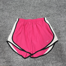 Nike Dri Fit Running Shorts Women Small Pink Athletic Lining Elastic Wai... - £10.40 GBP