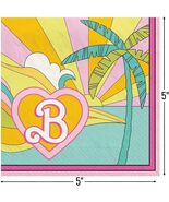 Vintage Barbie Multicolor Dessert Napkins Birthday Party Supplies 16ct G... - $8.30 CAD