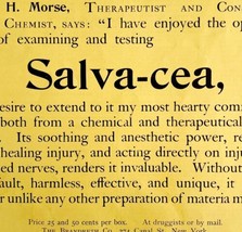 Salvacea Quack Medicine 1894 Advertisement Victorian Medical Morse ADBN1a - £19.66 GBP
