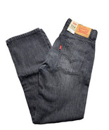 NEW Levis 514 Straight Jeans 12 Regular 26x26 Boys / Mens Dark Wash Adju... - £36.32 GBP