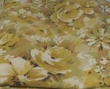 4 Piece VTG Twin Flat Fitted Bed Sheet Mod Yellow Floral Springmaid Marv... - $30.56
