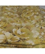 4 Piece VTG Twin Flat Fitted Bed Sheet Mod Yellow Floral Springmaid Marv... - £26.60 GBP