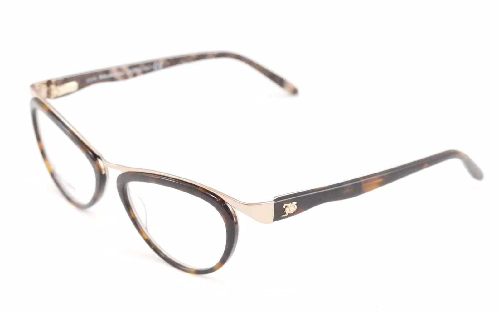 Authentic New John Galliano Eyeglasses Frame JG5008 052 Metal Plastic Brown Gold - $149.52