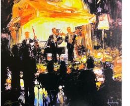 Stephen Shortridge &quot;After Dinner Music&quot; Hand Signed Canvas Orchestra art - £313.34 GBP