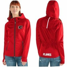 NHL Calgary Flames Womens Hockey Team Light Weight Full Zip Jacket - £20.61 GBP