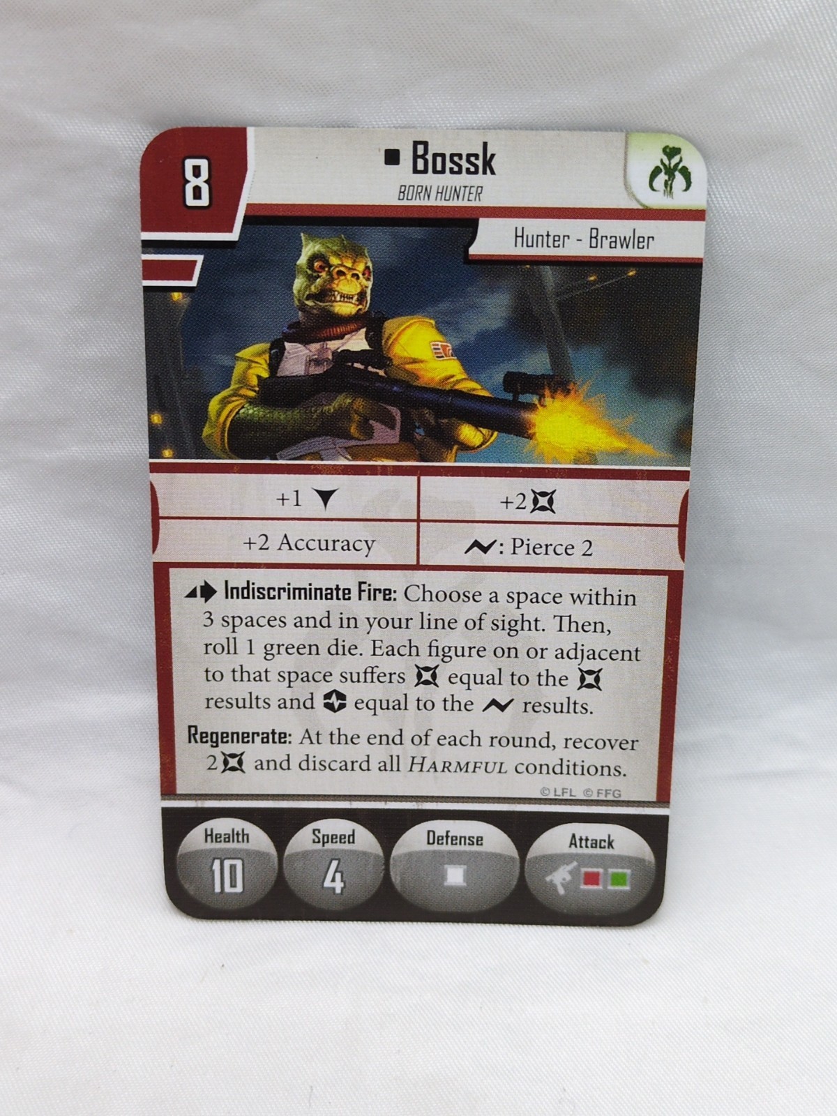(2) Star Wars Imperial Assault Bossk Villain Pack Cards Item image 2