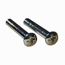 CHROME BATHTUB TUB DRAIN FACE PLATE SCREWS pair - £3.58 GBP