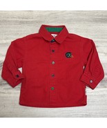 Vintage 90s Gymboree Boys Shirt Rainbow Tag Primary Red Football Embroid... - $43.41 CAD