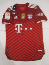 Robert Lewandowski FC Bayern Munich Match Slim Red Home Soccer Jersey 2021-2022 - £86.00 GBP