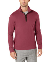 Tasso Elba Mens Piped Quarter-Zip Mock-Neck Sweater, Size Large - $26.73