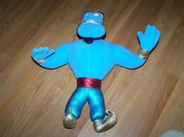 Disney Aladdin 16&quot; Plush Genie Doll 1992 Mattel Bendable Blue Stuffed An... - £25.54 GBP