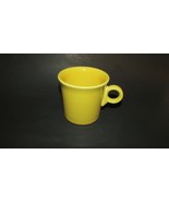 Fiesta ware Homer Laughlin  HLC Yellow coffee cup mug Tom &amp; Jerry 8 oz - $11.42