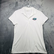 Nike Golf Polo Shirt UF Gators Women M White Dri Fit Style 725585 New Co... - £15.37 GBP