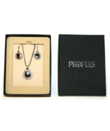 SU Sterling Silver 925,  Necklace with Pendant &amp; Earrings Set - 23 in. - $35.93