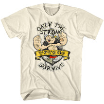 Popeye Only The Strong Survive Men&#39;s T Shirt - £22.26 GBP+