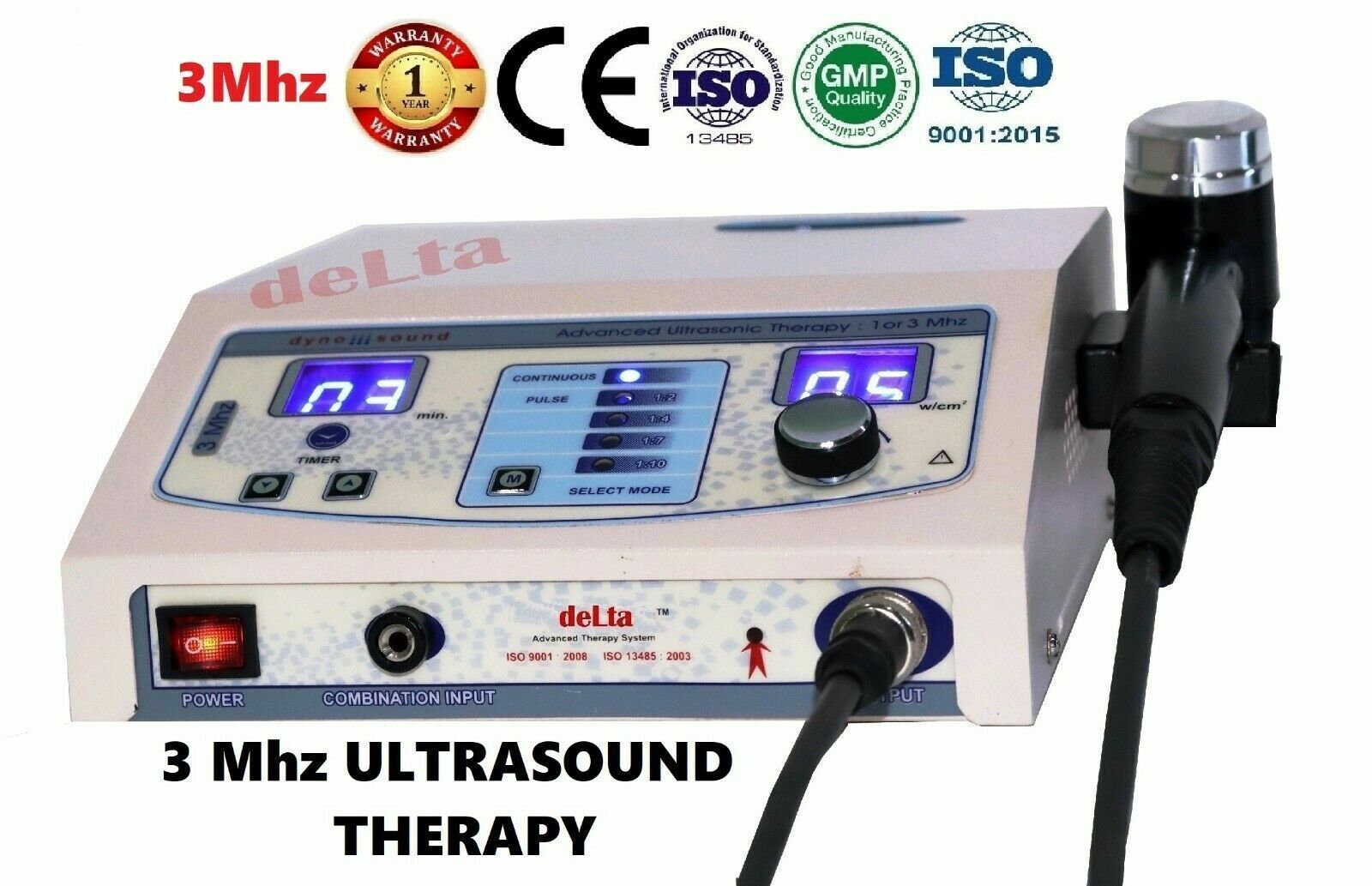 Delta Ultrasound Therapy Therapeutic Physical Electro therapy Machine - $168.30