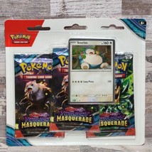 Pokemon Scarlet &amp; Violet Twilight Masquerade 3-Booster Pack Blister Snorlax - $19.79