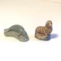 WADE WHIMSY FIGURINE VINTAGE ENGLAND MINIATURE ANIMAL LOT WALRUS SEAL OT... - £10.86 GBP