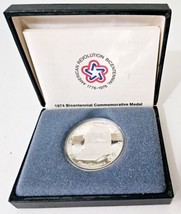 1974 31.1g .952 Silver John Adams American Revolution Bicentennial Metal W/ COA - £26.16 GBP