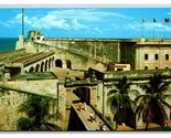 Entrada Castillo El Morro San Juan Portorico Unp Cromo Cartolina Z7 - £3.53 GBP