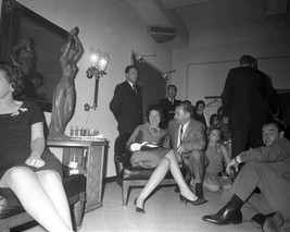 Lady Bird Johnson watches 1964 Election returns in Austin Texas New 8x10 Photo - £7.02 GBP
