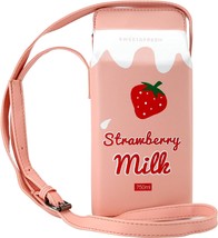 Cute Strawberry Milk Box CrossBody Bag - £22.18 GBP