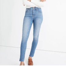 MADEWELL 10&quot; High-Rise Skinny Jeans in Ainsworth Wash: Raw-Hem Edition S... - £34.61 GBP
