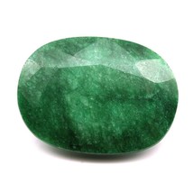 197Ct Natural Brazilian Green Emerald Oval Shape Faceted Gemstone - £50.65 GBP