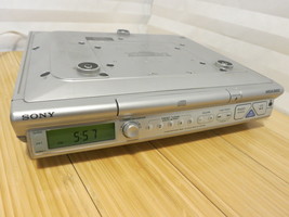 Silver Sony ICF-CD543RM Under Cabinet Kitchen Clock Radio TV Weather FM AM CD - £43.92 GBP