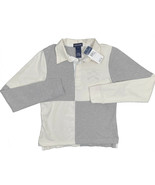 NEW Polo Ralph Lauren Girls RugbyShirt!  Gray &amp; Creme With Crest of Spar... - $51.95 CAD