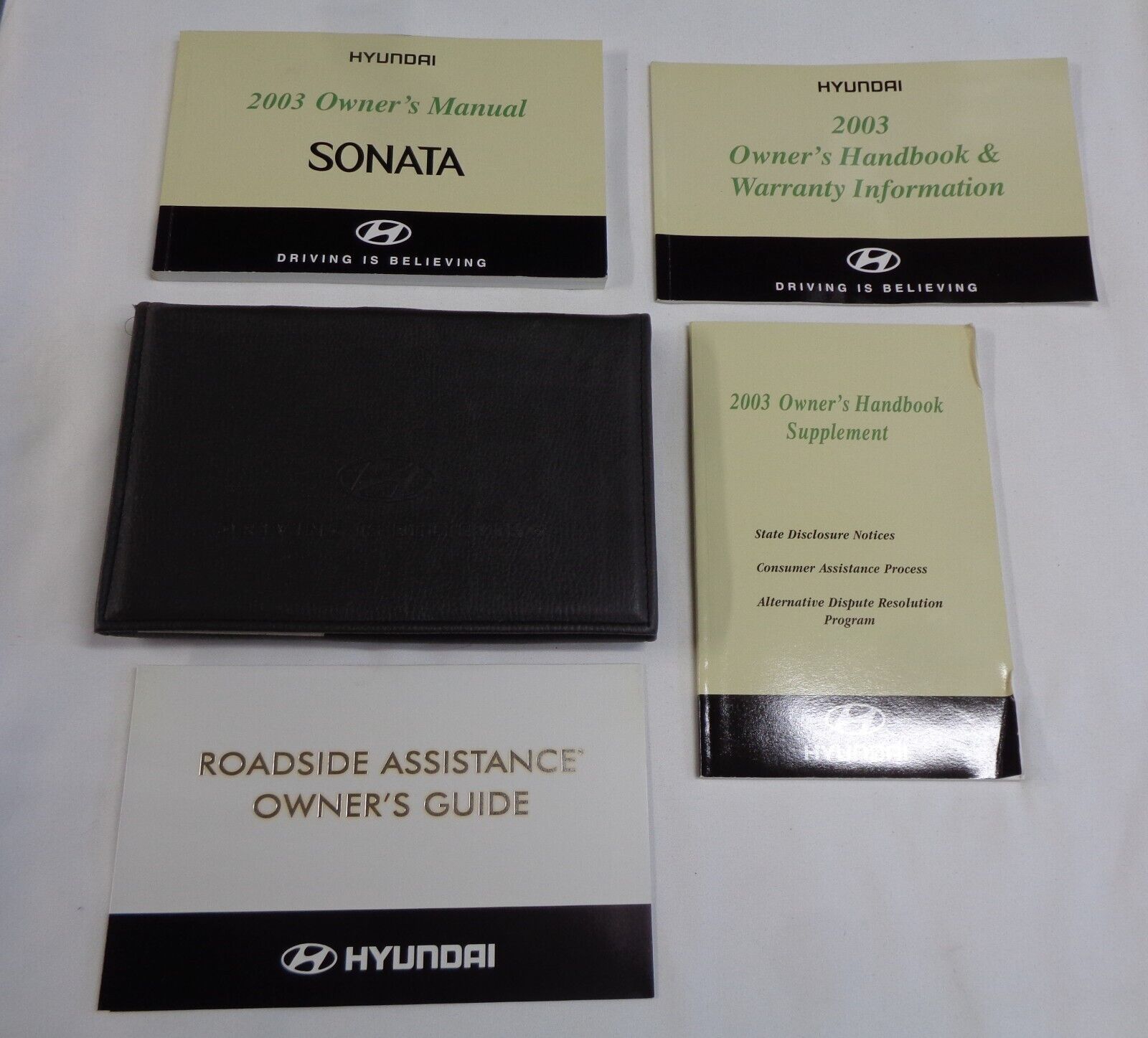 2003 HYUNDAI SONATA OWNERS MANUAL SET W/ CASE  OEM FREE SHIPPING! - $9.30