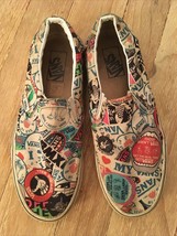 RARE Vans BMX “Those Aren’t Vans” Print Unisex Skater Slip On Sneakers W9 M7.5 - £48.67 GBP