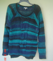 New Calvin Klein Blue Wool Blend Sweater Size L $98 - $49.29