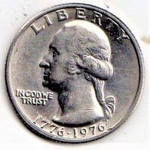 Washington Quarters 1776 - 1976 Bicentenial Quarter Plaine no Mint Mark - £1.78 GBP