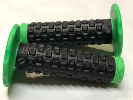 7/8 Inch Pillow Top Handle Bar Mx Grip Set Ktm Handlebar Hand Grips Green - £15.81 GBP