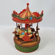 Vintage Hallmark Merry Go Round Carousel Musical Christmas Ornament 6 In... - £13.09 GBP