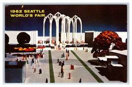 Artist Concept Federal Science Pavilion Seattle World&#39;s Fair Chrome Postcard R9 - £3.11 GBP