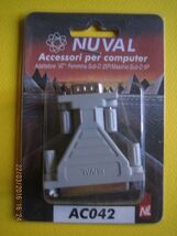 NUVAL AC042 F-SUB-D Adapter 25P / M SUB-D 9P - $106.23 MXN