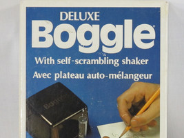 Deluxe Boggle Board Game 4 x 4 Letter Grid Shaker 1976 Bilingual 100% Complete - $12.23