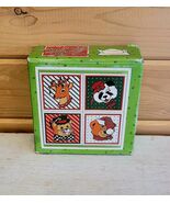 Christmas Vintage Trivets Coasters Set of 4 In Box 1986 Holiday Decoration - €27,71 EUR