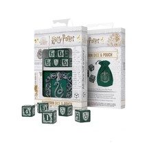 Q-Workshop Harry Potter Slytherin D6 Dice &amp; Pouch Set - £24.78 GBP