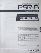 Yamaha PSR-8 Portatone Keyboard Original Service Manual Booklet - £11.66 GBP