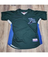 VTG Majestic Authentic MLB Mens Tampa Bay Rays Green Baseball Jersey Siz... - €43,73 EUR