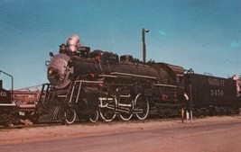 Santa Fe Railroad 3450 Shown At Pomona California Date Unknown Postcard - $4.79