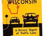 1957 Motoring in Wisconsin Drivers Digest of Traffic Laws - $19.78