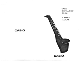 User&#39;s Operating Owner&#39;s Manual for the Casio DH-200 Digital Horn, Repro... - $291.86 MXN