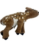 Folkmanis Puppet Realistic Lifelike Plush 13&quot; Baby Deer Fawn Spotted Ret... - $14.00