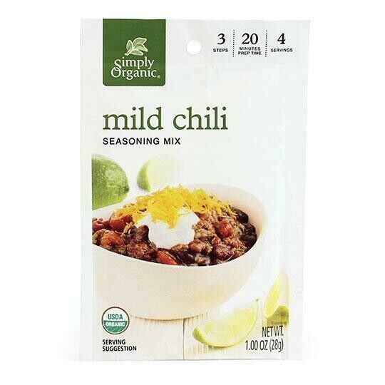 Primary image for Simply Organic Mild Chili Seasoning Mix, ORGANIC