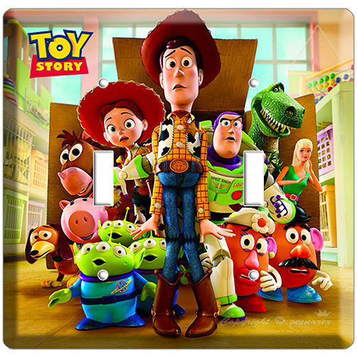 DISNEY TOY STORY 3 ALL WOODY BUZZ T2 LIGHT SWITCH PLATE