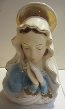 Vintage Ceramic Virgin Mary Praying Hands Planter  - £18.94 GBP